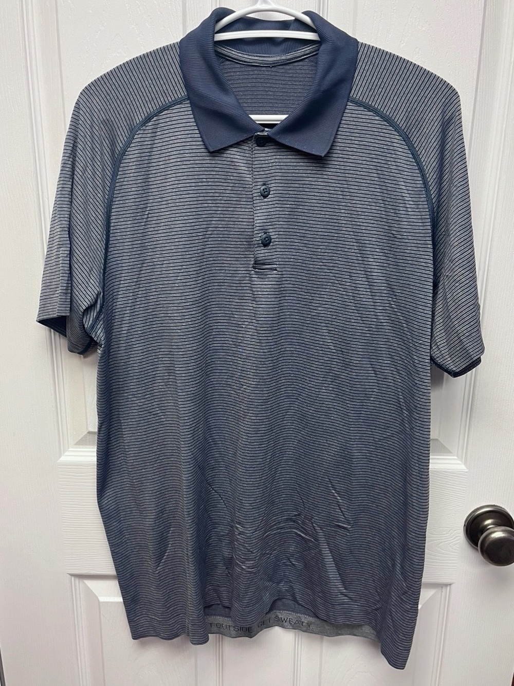 Lululemon Mens Metal Vent Short Sleeve Polo - Large